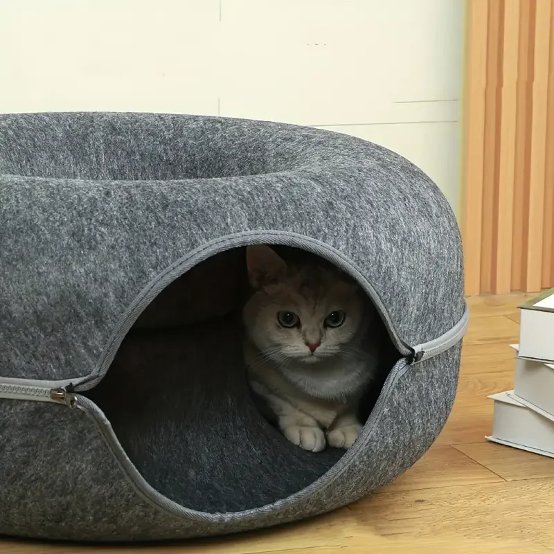 Felt Tunnel Cat Nest Bed 3