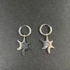 Boucles d'oreilles Punk Grunge Rock à rivets, chaîne, Cool, mode géométrique, goutte d'eau, gothique, breloque esthétique, bijoux, accessoires Hip Hop