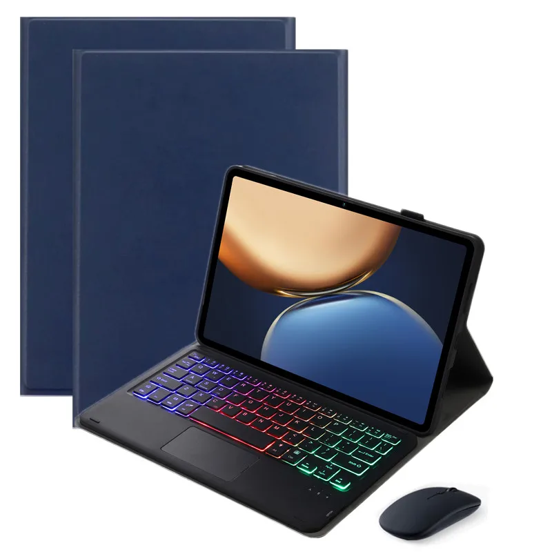 Capa de Teclado Retroiluminada para Lenovo Tab Capa para Lenovo Tab M10 3ª Geração Tb328fu Tb328xu Rainbow Touchpad
