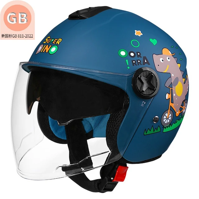 Casco para niños para motocicleta Casco Moto Super Light Casco abierto para  niños Four Seasons Casco para niños Niño Niña Protección de seguridad