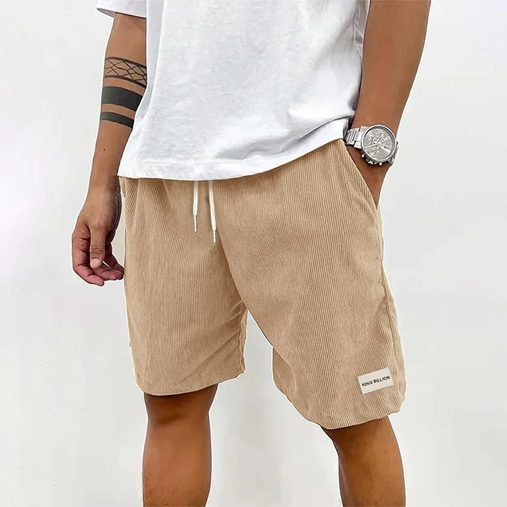 Männer Cord Jogginghose Sommer Strand Casual Shorts männer Baggy Shorts Basketball Kurze Hosen Einfarbig Sportswear Männer