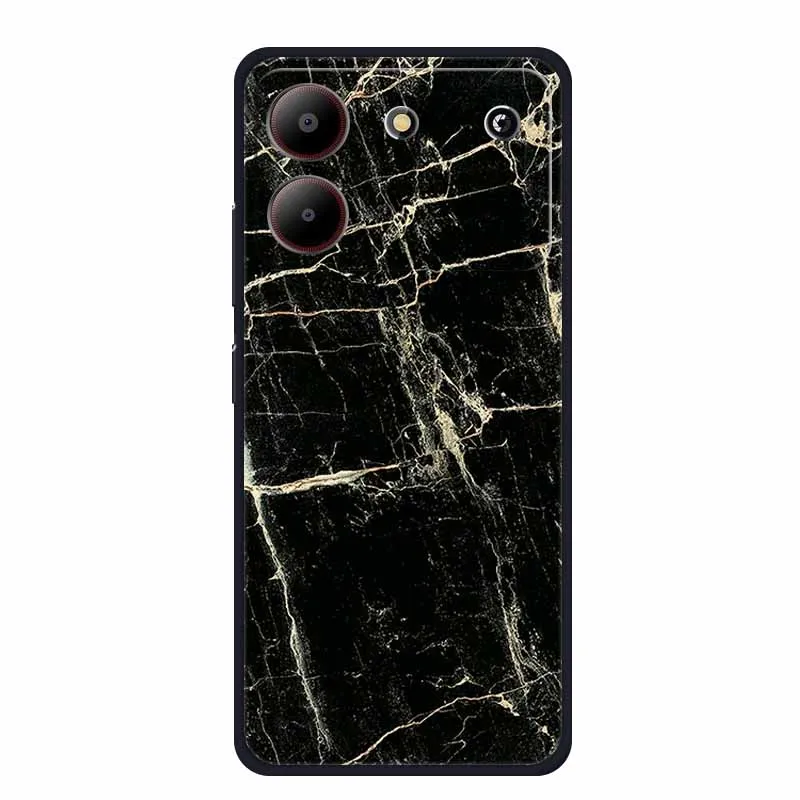 Marble TPU Soft Silicone Back Cover - Colorful Phone Case