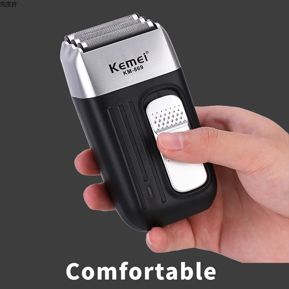 Kemei Powerful Electric 3 Foil Shaver Triple Head Shaving Machine Men Rechargeable 3 Blades Razor Barber Bald Head Beard Trimmer 4