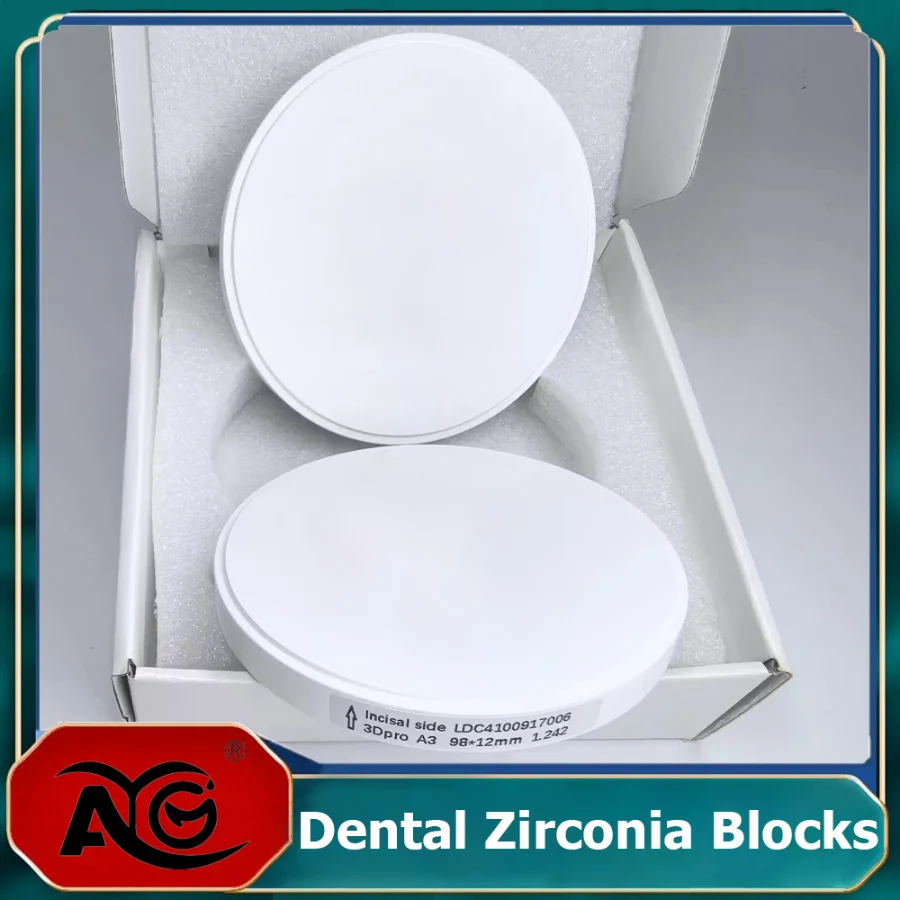 AG Dental Material Zirconia Multilayer ST MULTI-LAYER Zirconia Blocks 98mm Multilayer Zirconia Disc Cad Cam Dental Lab