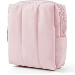 Waterproof Travel Makeup Organizer - Large Portable Cosmetic and Toiletry Pouch (Pink)
