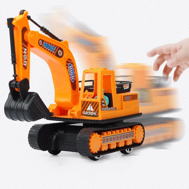 Engineering Diecast Toys for Boys Plastic Construction Excavator Kids Truck Children Vehicle Model Gifts - 2