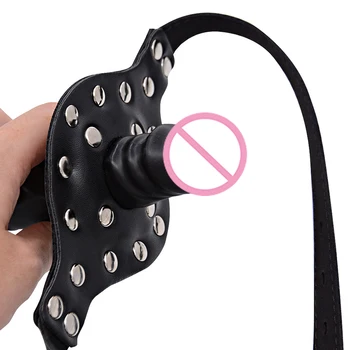 Blowjob Deep Throat Double Penetration Dildo Sex Toys for Mouth Gag Penis Mouth Ball Butt Plug Lesbian SM Bondage Adult Sex Shop 5