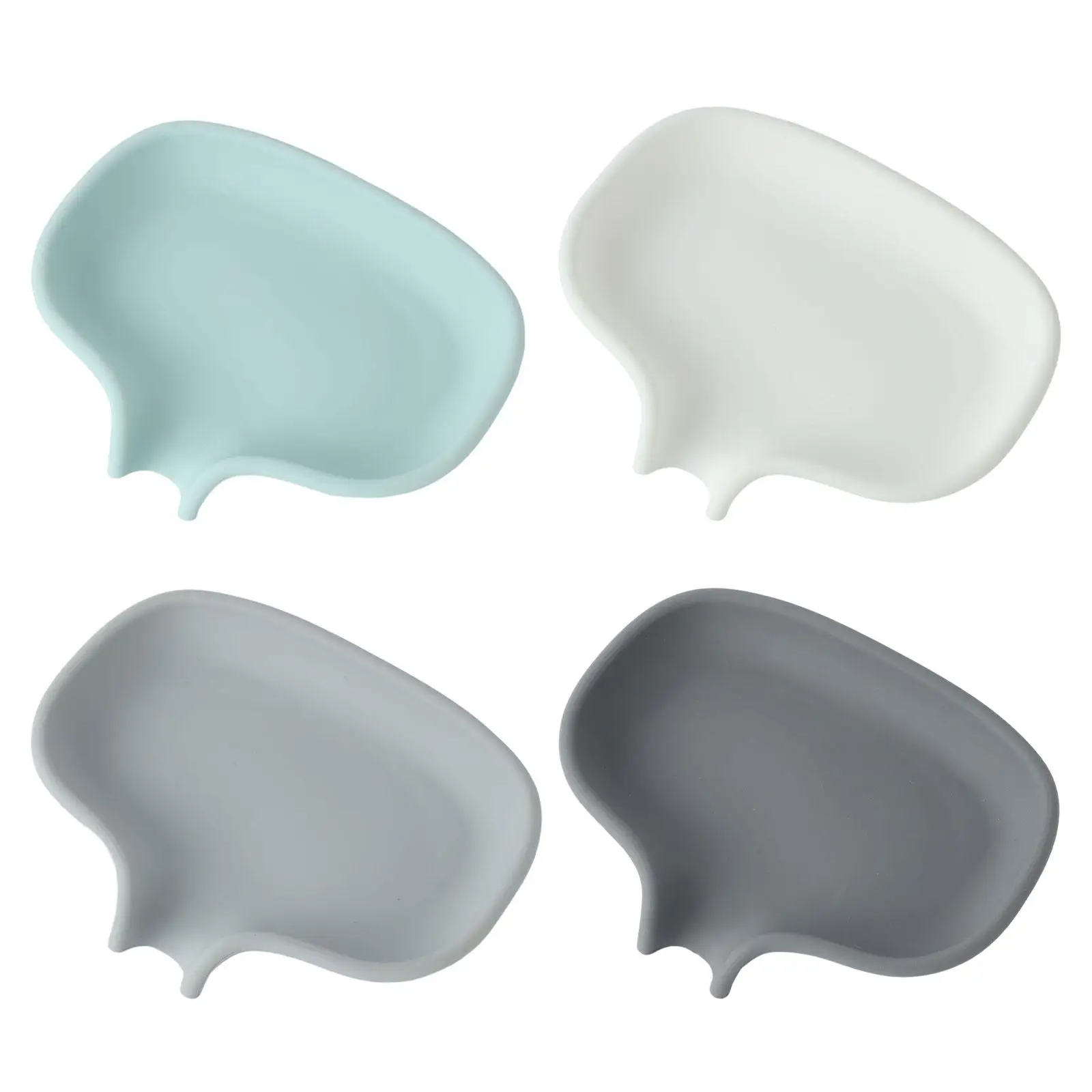 

Creative Soap Dish, Soft Silicone Soap Holder Self Draining Soap Tray for Shower Bathroom Toilet Kitchen Decoration
