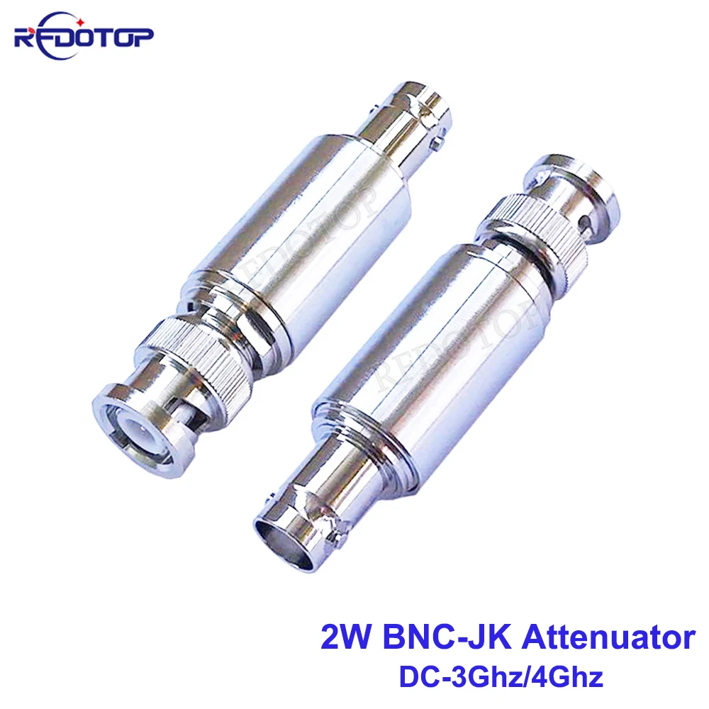 

2W BNC-JK RF Attenuator DC-3Ghz/4Ghz BNC Male Plug to Female Jack RF Coaxial Power 50ohm 1/2/3/5/6/10/15/20/25db/30db/40db/50db