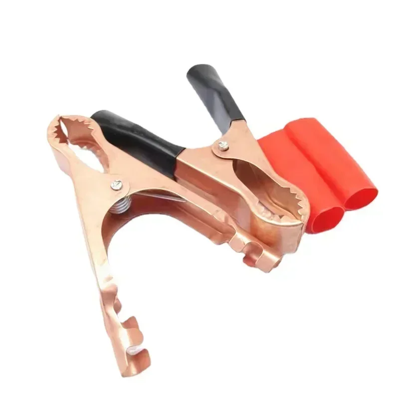 2/10x 50A Red + Black 75mm Crocodile Car Caravan Van Battery Test Lead Clips Alligator Clips Connector Plug Power