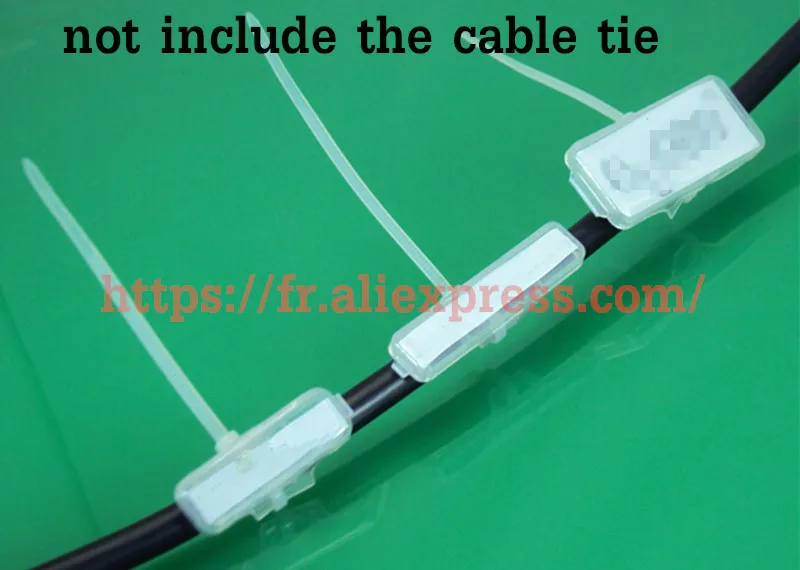 

Free Delivery 100 Pcs=1 Pack 3010 30x10mm Transparent Waterproof Wire Sign Cable Tie Marker Marked Tag box length30mmxwidth10mm