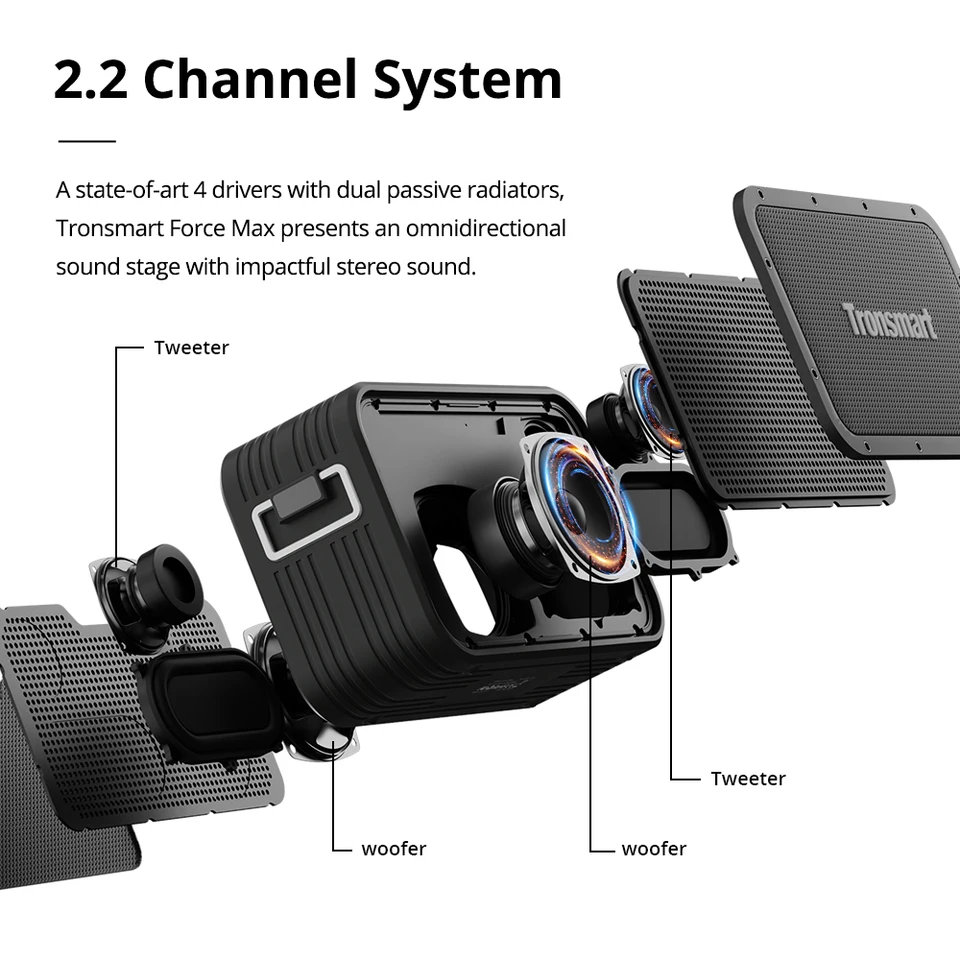 Tronsmart Force Max 80W Bluetooth Waterproof Speaker