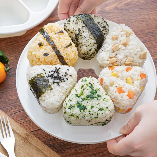 Moule à boules de riz triangulaire pour onigiri, machine à bento,  accessoires de cuisine - AliExpress