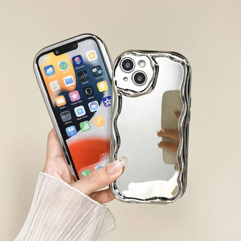 Glitter Mirror Phone Case With Camera Protector For Oppo Models_voghion.com