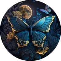 Mysterious Blue Butterfly Animal Puzzles Jigsaw For Adults Kids 3D Puzzle Gift Interactive Famliy Games Toy 1