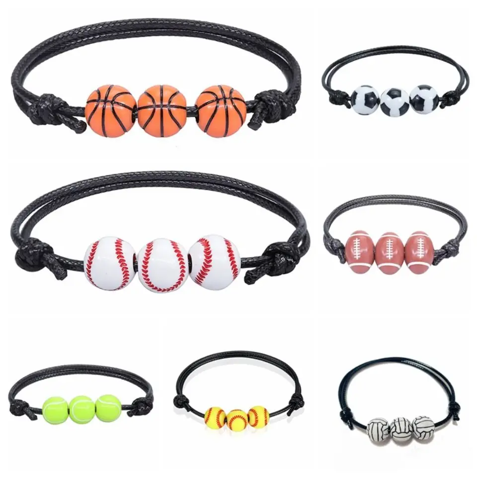 Braccialetto Softball Paracord Regolabile - Gioiello Sportivo Per Donne, Ragazze E Teenager - Regalo Perfetto Per Giocatrici E Tifose - 4