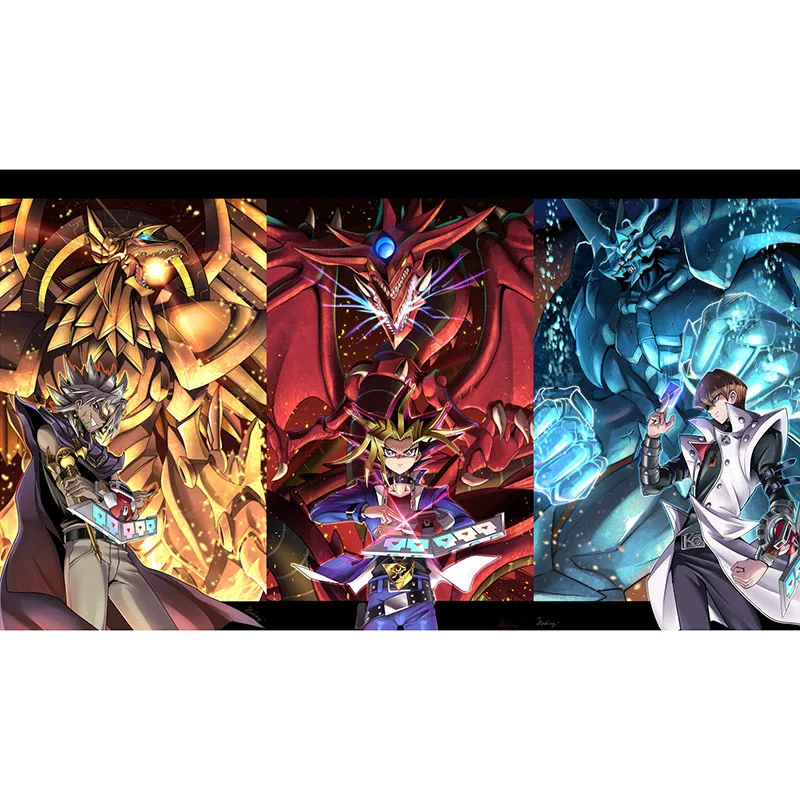 YUGIOH Anime Playmat Painting Art Mat Cards Cover MGT Cards Protector DTCG MTG TCG Mousemat/Star Reals Board Games