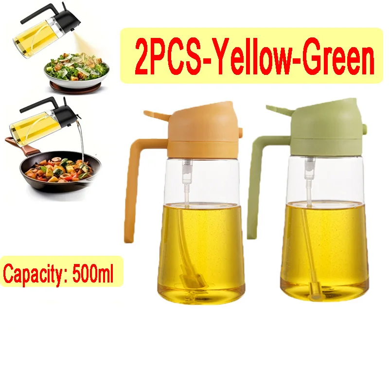 Versatile 500ml Oil Spray Bottle and Dispenser