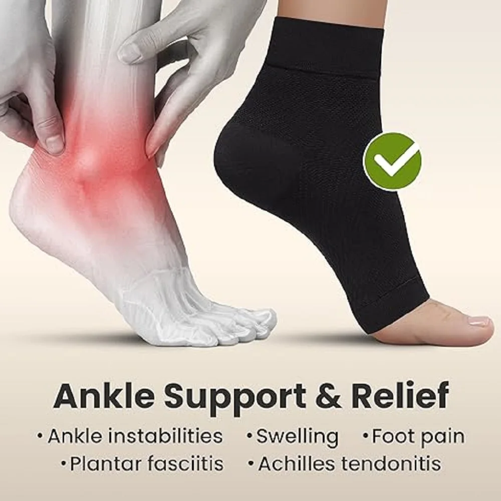 Ankle Support Compression Socks 1Pair Women Men Ankle Brace Foot Brace