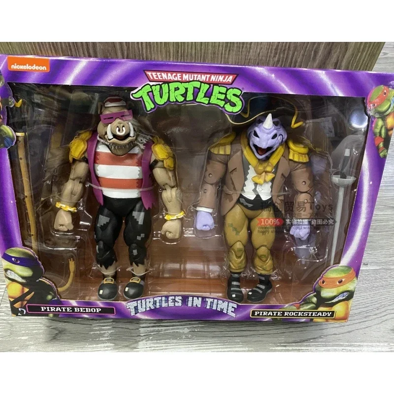 Neca Rocksteady Bebop 2017 Sdcc  ִϸ̼ ׼ ǱԾ, ȭ ǱԾ, PVC   , ҷ 峭, 16cm