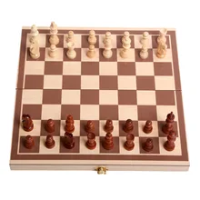 

34CM Magnetic Chess Set Folding Chess Board Portable Travel Wooden Chess Game Set for Kids and Adults,Includes Extra Queens