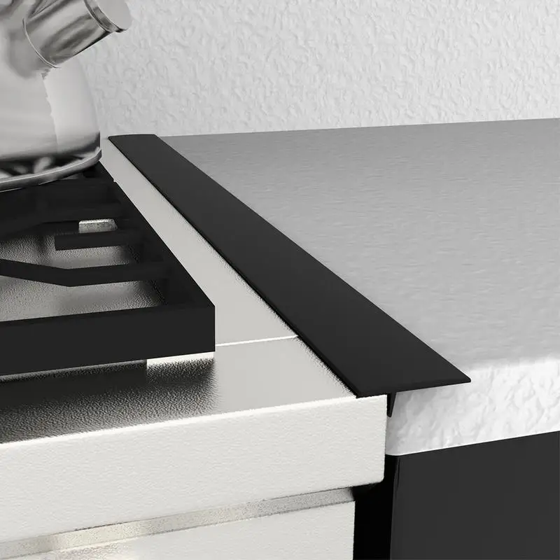 Stove Side Crevice Covers Silicone Cuttable Stove Crevice Filler Soft Strip Flexible Covers For