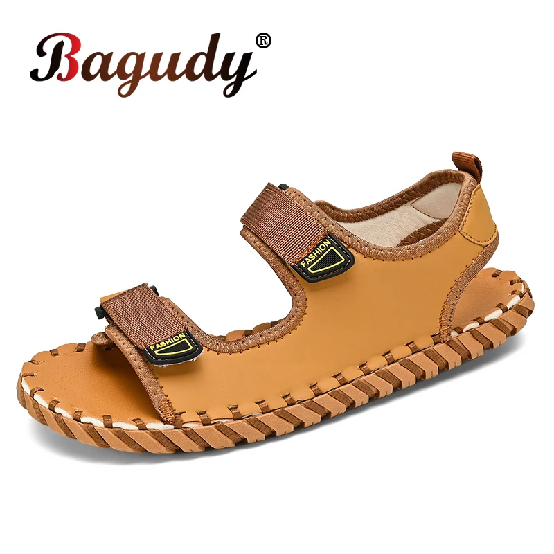 

New Casual Men's Soft Sandals Comfortable Mesh Men's Sandals Roman Summer Men's Shoes Non-slip Outdoor Beach Sandals Sneakers