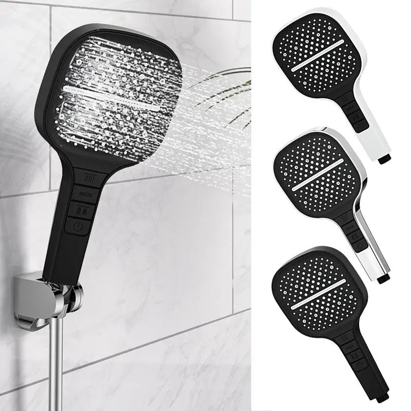 

Large Area Shower Head 7 Modes Adjustable High Pressure Faucet Nozzle Water Saving Flow Shower Massage Eco Bathroom Accessories