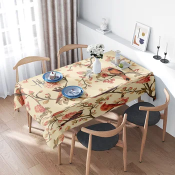 Bird & Floral Tablecloth Set 1