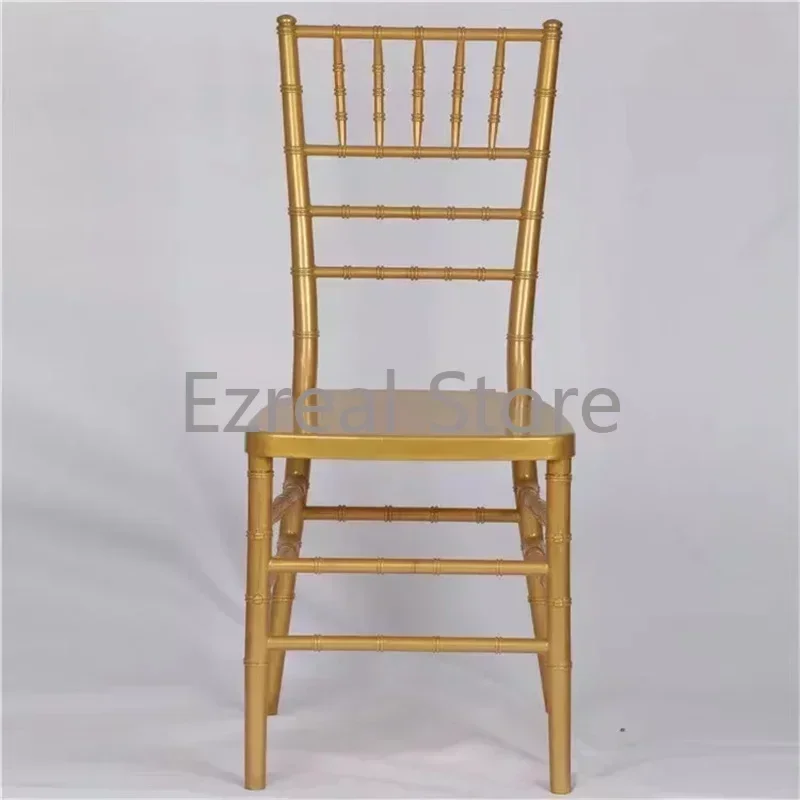 Dining Wedding Dining Chairs Party Events Hotel Gold Chiavari Chair Transparent Plastic Gamer Chaise Furniture LJ50HC