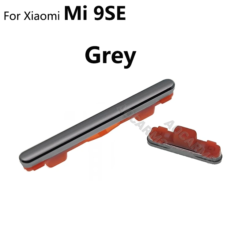 Aocarmo Side Button Key Volume For Xiaomi Mi 9 SE mi9 Power ON/OFF Volume Up/Down Replacement Repair Parts