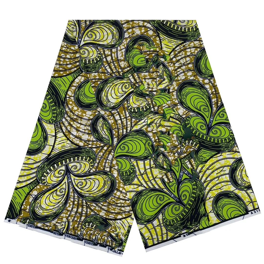 New Style Supe-V hollande African Fabrics Nigerian Wax Print High Quality African Wax Fabrics For Patchwor T8