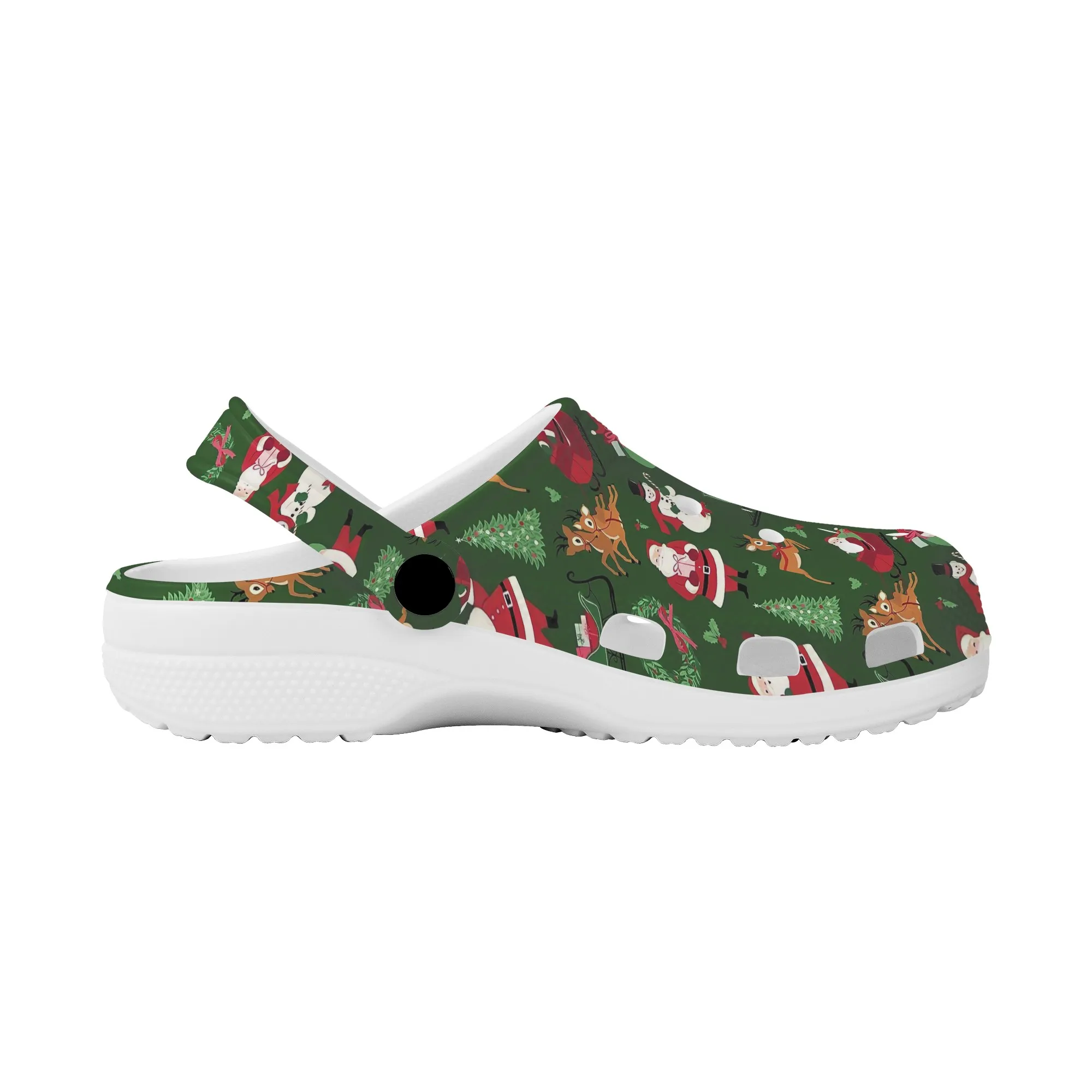 Christmas Gift Cute Santa Claus Print Comfortable Sandals Non-slip Breathable Beach Slippers New Popular Indoor Casual Shoes New