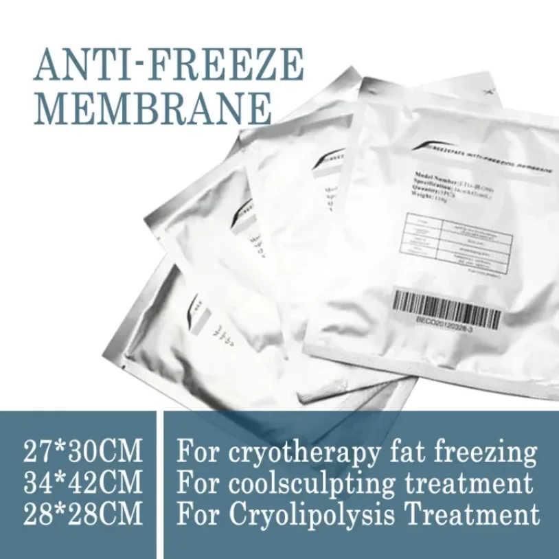 

Consumable 50Pcs Antifreeze Membranes Pad Patch 28X28Cm 27Cmx30Cm For Cool Body Fat Burn Cold Weight Reduce Cryo Therapy Machine