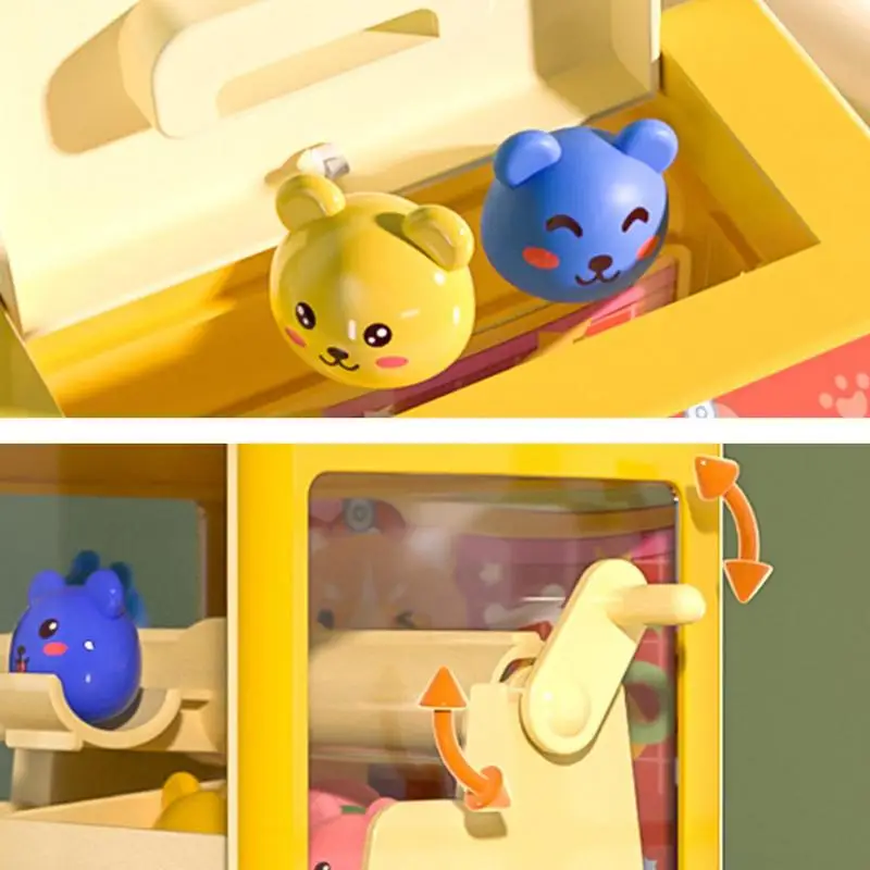 Mini Candy Claw Machine Game With Light And Music Cartoon Capsule Grabbing Catcher Toys Coin Operated Play Game Toy For Kids 4