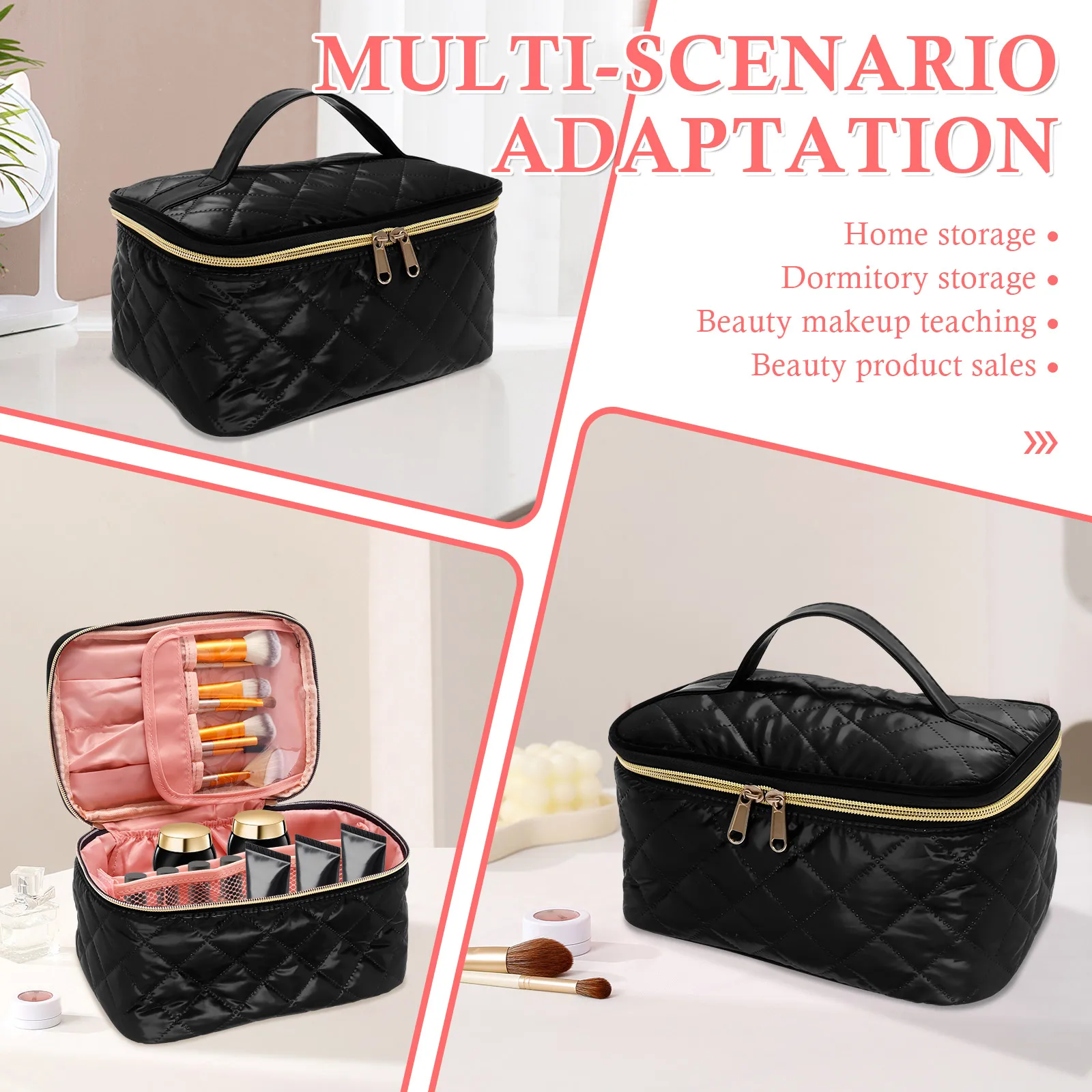 Portable Polyester Nail Polish Storage Bag
