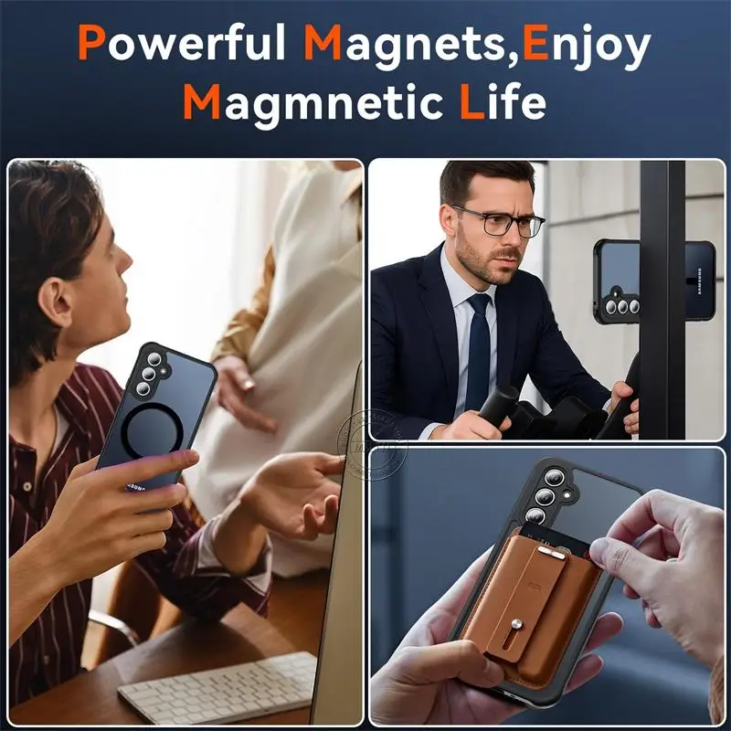 Enhanced Clear Magnetic Phone Case with Advanced Protection
