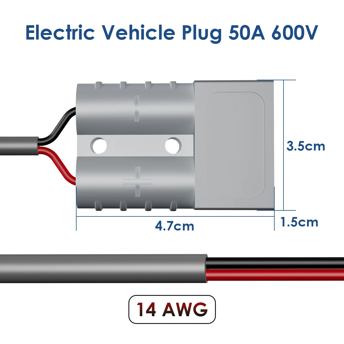 For Starlink Mini Connetor For Anderson Plug 50A 600V DC Power Cable Waterproof Extension Cord With DC Cable 3