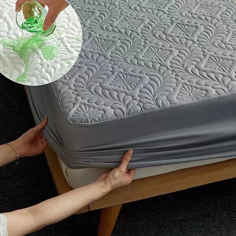 1PC Waterproof sheets for bed Cover Quilted Bed Sheet With Elastic
