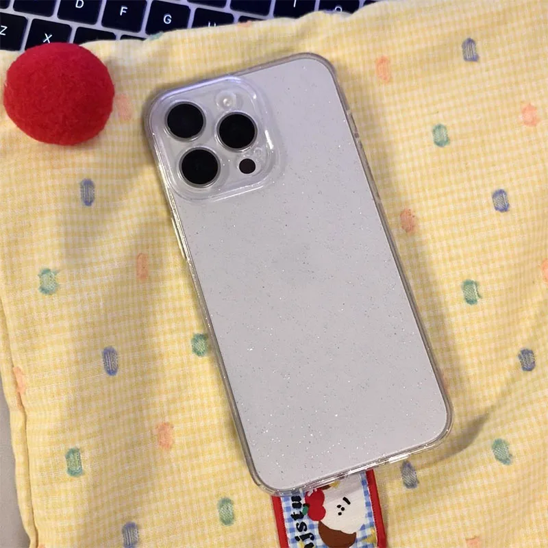 ORDA Custodia trasparente con glitter per iPhone 11 Pro Max