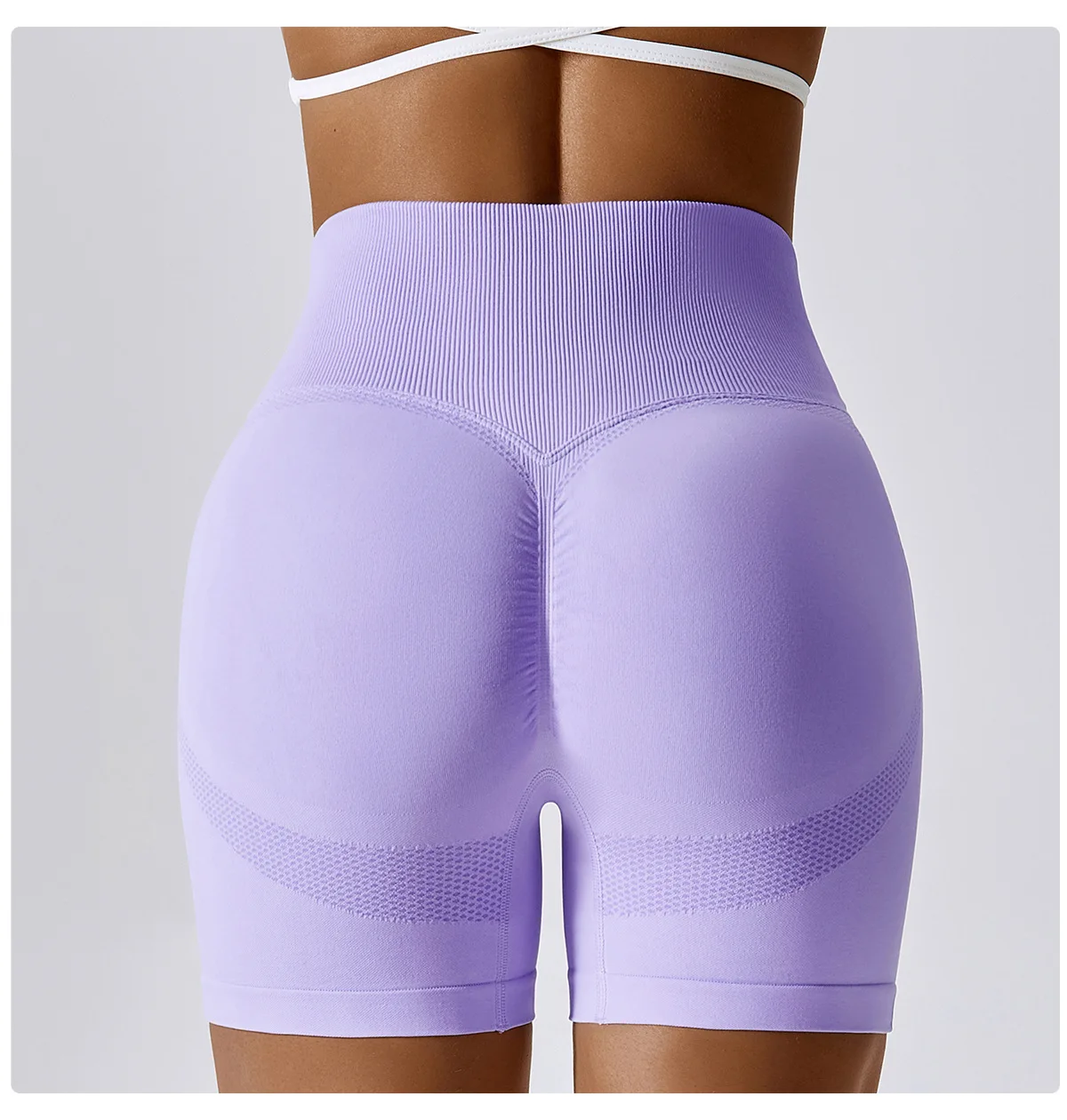 Pantaloncini da donna Pantaloncini sportivi senza cuciture per donna Ciclismo Jogging Fitness Vita alta Push Up Pantaloncini da palestra Leggings Abbigliamento da yoga da donna_voghion.com