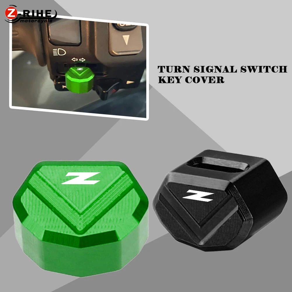 

FOR KAWASAKI Z125 Z300 Z400 Z650 Z750 Z800 Mototcycle Turn Signal Switch Key Cover Cap Switch Button ZX6R ZX7R ZX9 ZX11