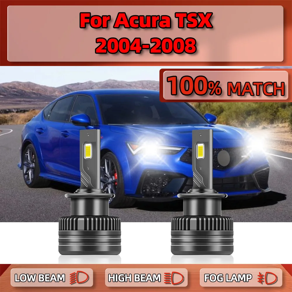 

25000LM LED Headlight Canbus 120W Turbo Auto Lamps 6000K Car HID Xenon Light For Acura TSX 2004-2009 2010 2011 2012 2013 2014