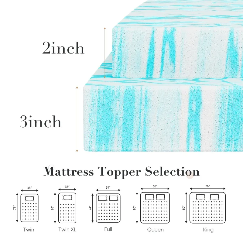 Ljustra Memory Foam Mattress Topper Image 4