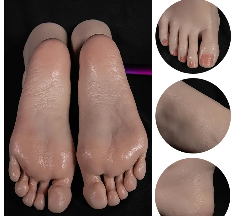 Nail Practice Foot Simulation Silicone Feet Model Female Mannequin