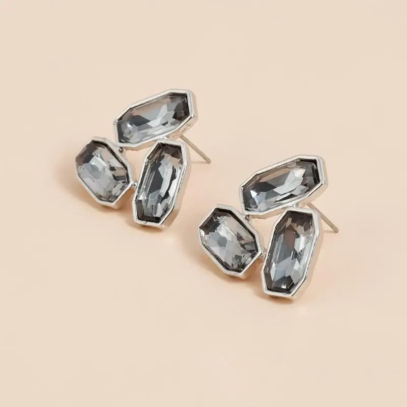 Minimalist Acrylic Rhinestone Earrings For Women Korean Fashion Geometry Ear Studs Party Jewelry Accessories S1696969093b8436f887234e473143c21X
