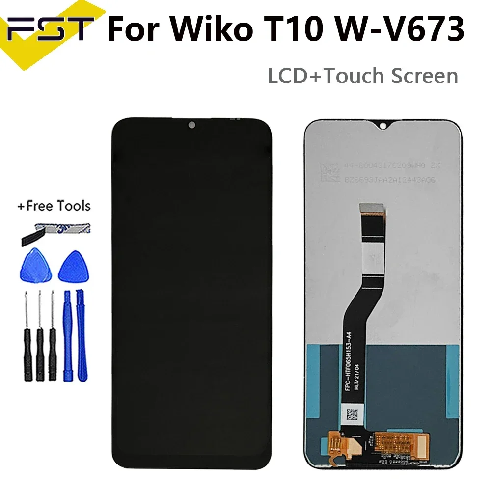Per Wiko T10 W-V673-01 Display Lcd Touch Screen Panel Digitizer Sensor Glass Assembly Per Wiko T10 W-V673-02 Parti Di Ricambio
