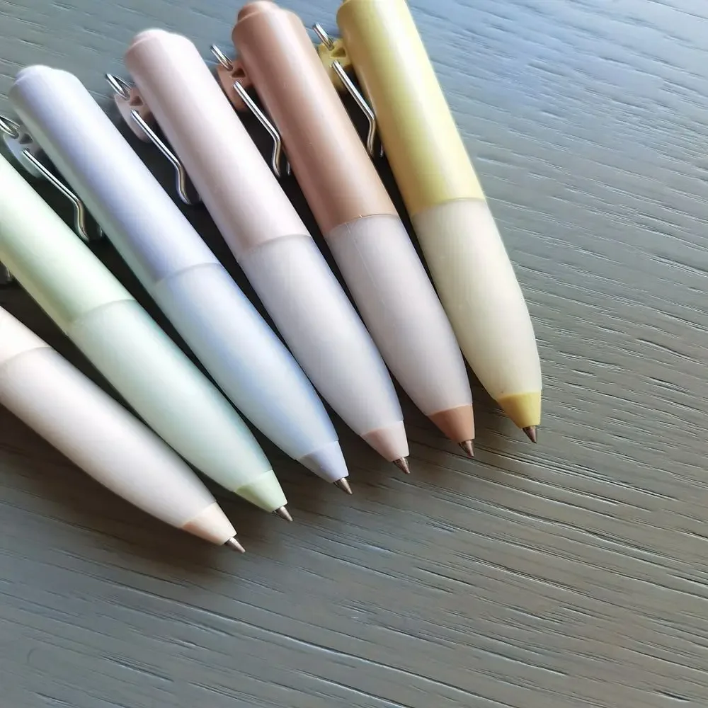 짧은 펜 플라스틱 개인화 된 작은 지방 당근 딩 펜 0.5mm 휴대용 포켓 중립 펜 학교 쓰기 용품