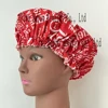 Greek alphabet sisters sorority red and white bath cap night cap 5