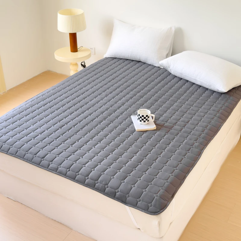 Description Picture 2 of item1pc Quilted Thick Mattresses Toppers Waterproof Mattress Pad Cover All-Season Elastic Corner Straps Fits Up To 30cm Bed